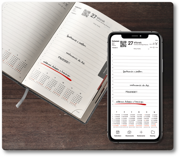 Kalendarz papierowy z aplikacją? Nowoczesne narzędzie w Twoim biurze